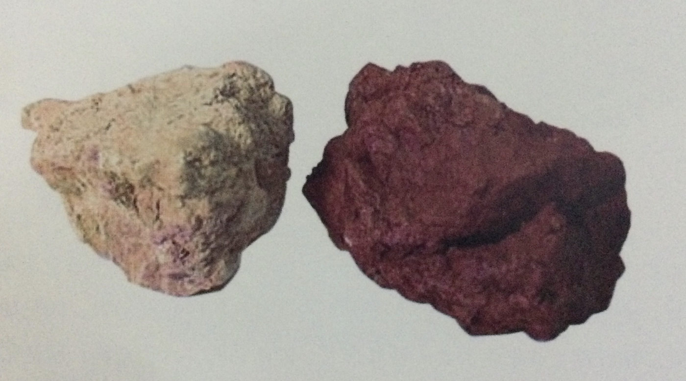 Hình 5-10: So sánh trước và sau khi nung của quặng chu nê