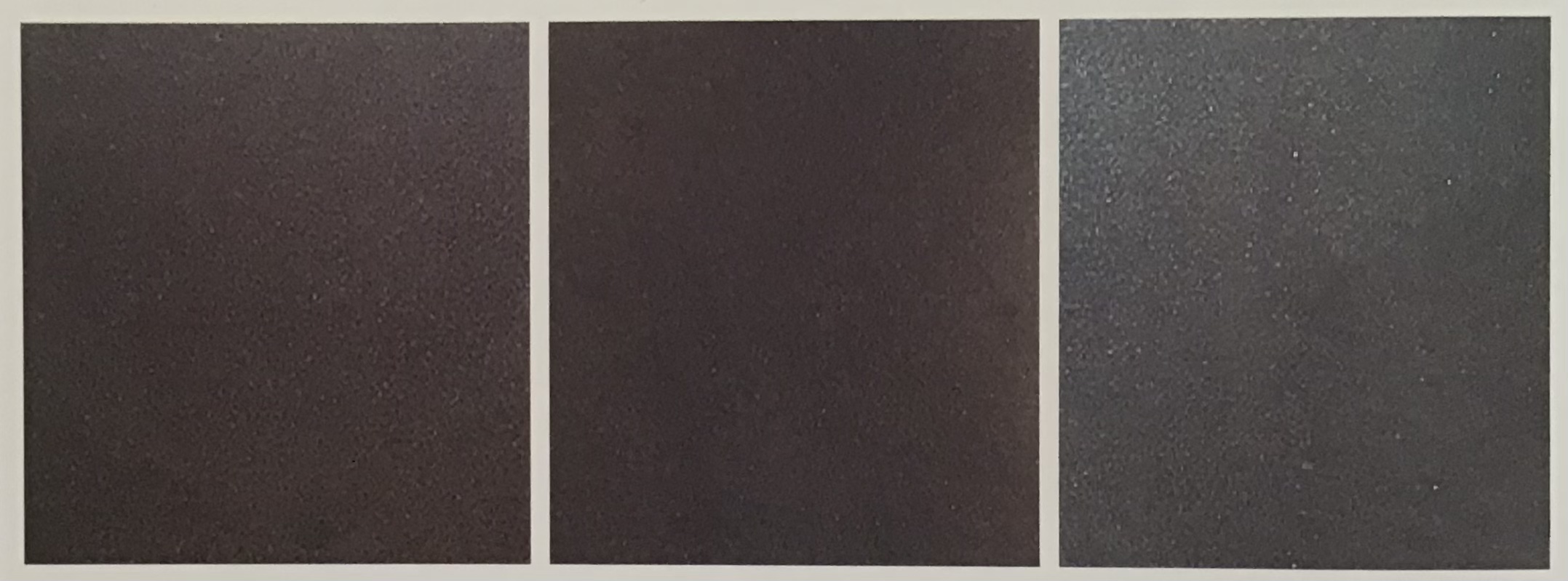 Hình 4-50: Thay đổi màu sắc của quặng Hắc đôn đầu khi nung theo nhiệt độ